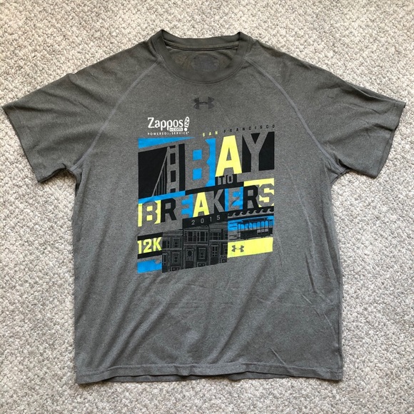 2015 San Francisco Bay to Breakers Gray T-Shirt.